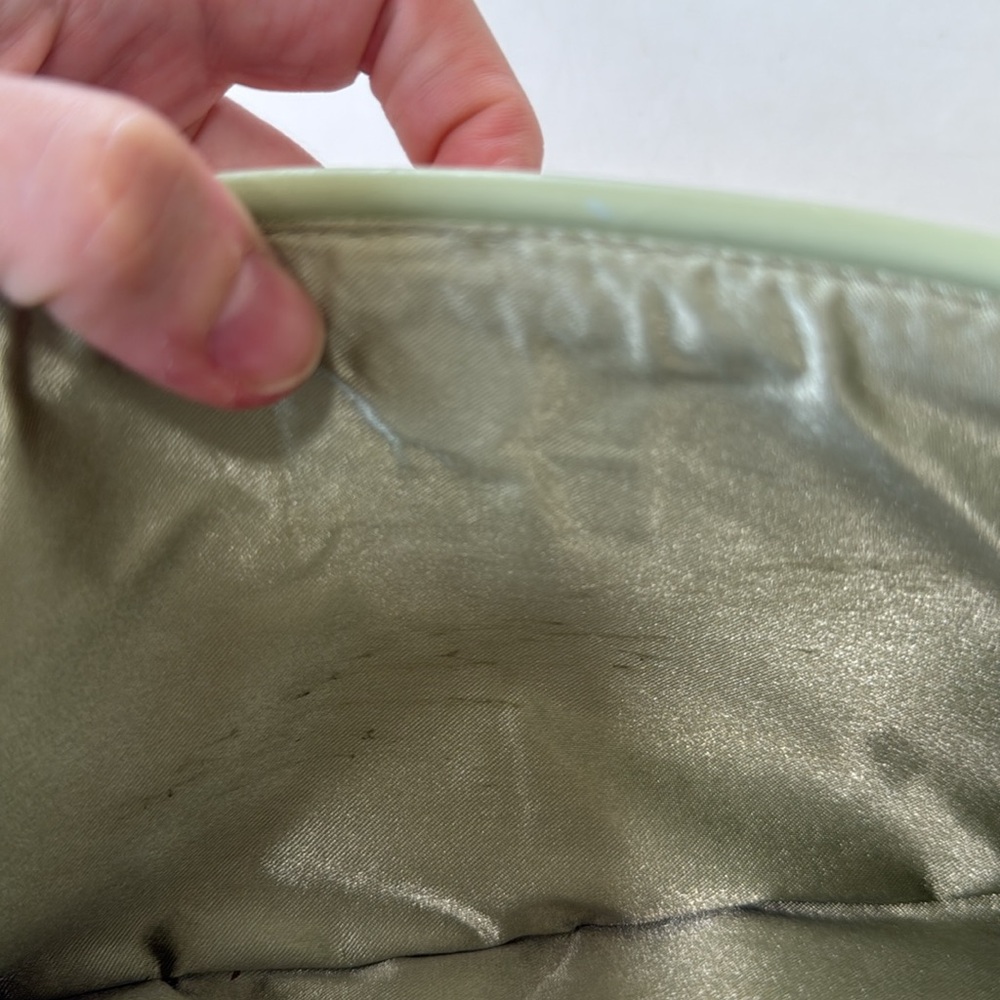 Staud Bird of Paradise Beaded Shoulder Bag Bead White Green Tropical Floral - Picture 8 of 11